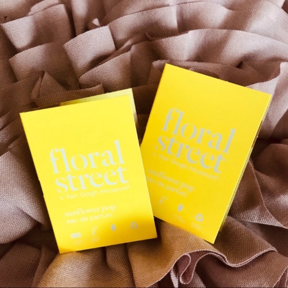 New floral street sunflower pop samples